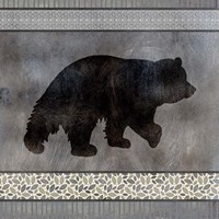 Bear Pattern square Fine Art Print