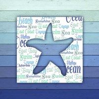 Gypsy Sea Blue V4 4 Framed Print