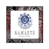 Chakras Yoga Framed Namaste V2 Fine Art Print