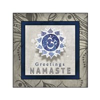 Chakras Yoga Tile Namaste V1 Fine Art Print