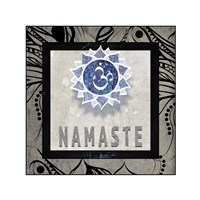 Chakras Yoga Tile Namaste V2 Fine Art Print