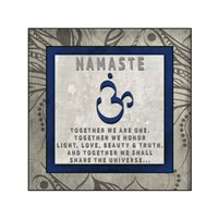 Chakras Yoga Tile Namaste V4 Framed Print