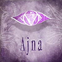 Chakras Yoga Ajna V4 Fine Art Print
