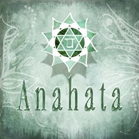 Chakras Yoga Anahata V4 Framed Print