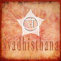 Chakras Yoga Svadhisthana V2 Framed Print