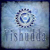 Chakras Yoga Vishudda V2 Framed Print