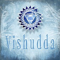 Chakras Yoga Vishudda V3 Fine Art Print