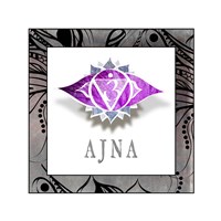 Chakras Yoga Framed AJNA V1 Fine Art Print