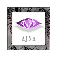 Chakras Yoga Framed AJNA V1 Fine Art Print