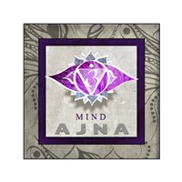 Chakras Yoga Tile AJNA V1 Fine Art Print