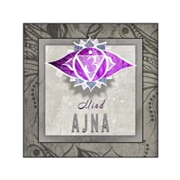 Chakras Yoga Tile AJNA V3 Framed Print
