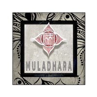 Chakras Yoga Tile Muladhara V2 Framed Print