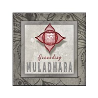 Chakras Yoga Tile Muladhara V3 Fine Art Print
