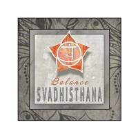 Chakras Yoga Tile Svadhisthana V3 Fine Art Print