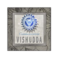 Chakras Yoga Tile Vishudda V3 Fine Art Print