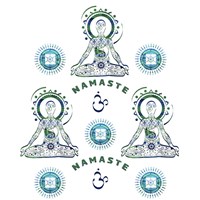 Yoga Pattern 3 Fine Art Print