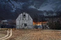 Sunset Barn Fine Art Print