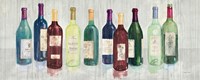 Keeping Good Company on Wood Red Wine Fine Art Print