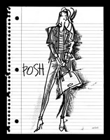 Doodle Posh Fine Art Print