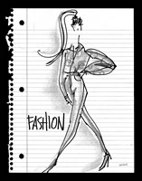Doodle Fashion Fine Art Print