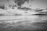 Samish Bay Sunset II BW Framed Print