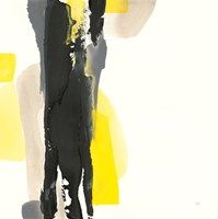 Black and Yellow II Framed Print