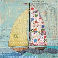 At the Regatta I Sail Sq Fine Art Print