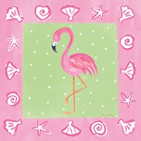 Flamingo Dance II Fine Art Print