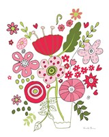 Valentines Flowers IV Framed Print