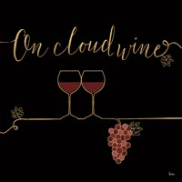 Underlined Wine VIII Black Fine Art Print