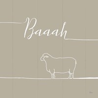 Underlined Farm VI Greige Framed Print