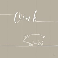 Underlined Farm V Greige Fine Art Print