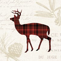 Plaid Lodge II Fine Art Print