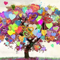 Tree of Love (detail) Fine Art Print