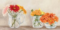 Fleurs et Vases Jaune Framed Print