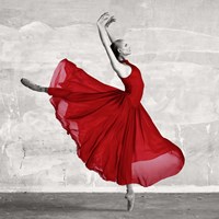 Ballerina in Red (detail) Fine Art Print