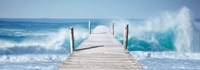 Ocean Waves on a Jetty Fine Art Print