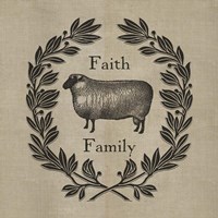 Faith Family Sheep Fine Art Print
