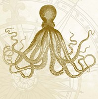 Rose Compass Octopus Fine Art Print