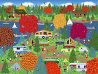 Fall Camping Pleasure Fine Art Print