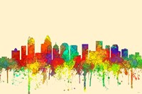 Charlotte NC Skyline-SG Fine Art Print