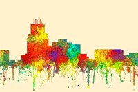 Durham North Carolina Skyline-SG Fine Art Print