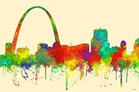 Gateway Arch St Louis Missouri Skyline-SG Fine Art Print