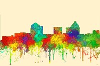 Greensboro North Carolina Skyline-SG Fine Art Print