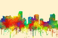 Miami Florida Skyline SG Fine Art Print