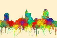 Raleigh North Carolina Skyline-SG Fine Art Print