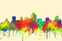 Salt Lake City Utah Skyline-SG Fine Art Print