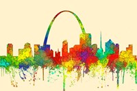 St Louis Missouri Skyline-SG Fine Art Print