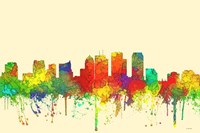 Tampa Florida Skyline-SG Fine Art Print