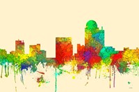 Winston-Salem North Carolina Skyline SG Fine Art Print